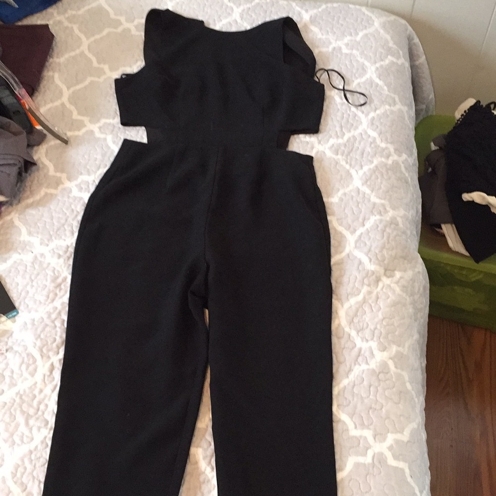 Forever 21 black pants romper